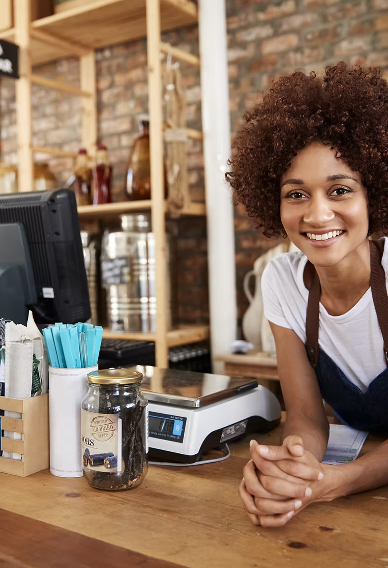 Young entrepreneur at work